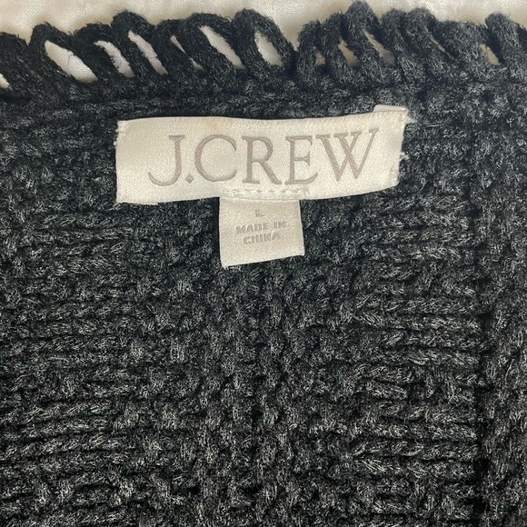 J. Crew Iconic Lady Sweater Jacket Black Size L - Picture 3 of 11